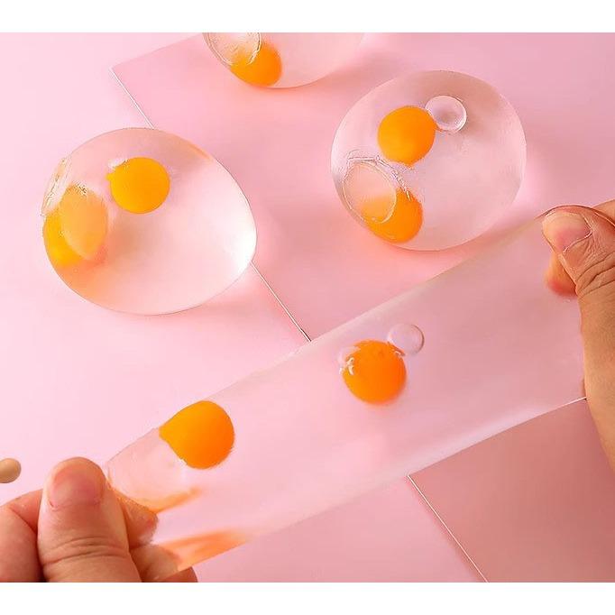 ☆玩具先生☆蛋黃哥.雙蛋黃舒壓捏捏樂.整人玩具.發洩球-細節圖4