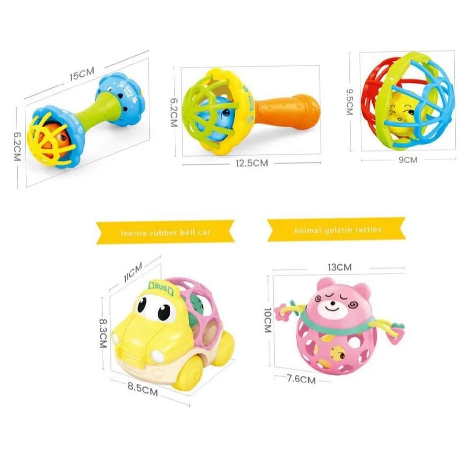 ☆玩具先生☆幼兒安全手搖鈴.矽膠固齒器.洗澡玩具~10件組-細節圖7