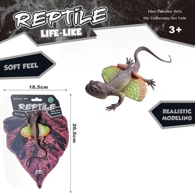 ☆玩具先生☆ 美版~仿真蜥蜴/變色龍/巨蜥/鬥篷蜥 四腳蛇 昆蟲動物模型 兒童認知 軟膠玩具-細節圖3