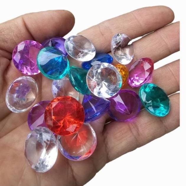 ☆玩具先生☆壓克力水晶兒童戒指 /吊飾水晶小熊/水晶海豚/水晶寶物/家家酒 結婚扮演 求緍-細節圖6