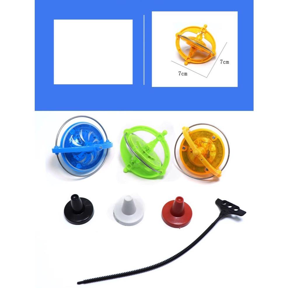 ☆玩具先生☆地球儀拉線發光陀螺-細節圖2