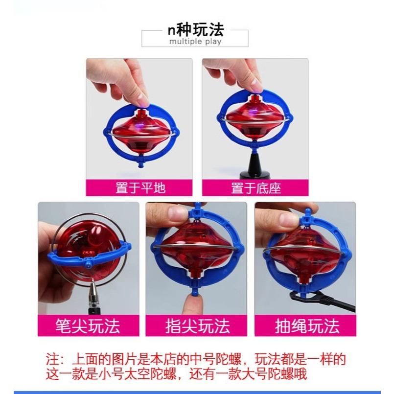 ☆玩具先生☆地球儀拉線發光陀螺-細節圖3