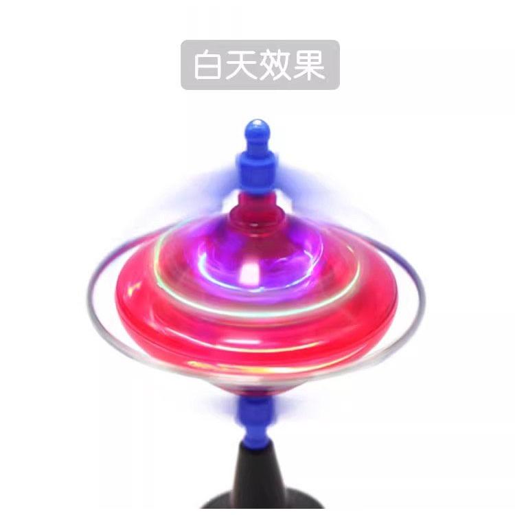 ☆玩具先生☆地球儀拉線發光陀螺-細節圖4