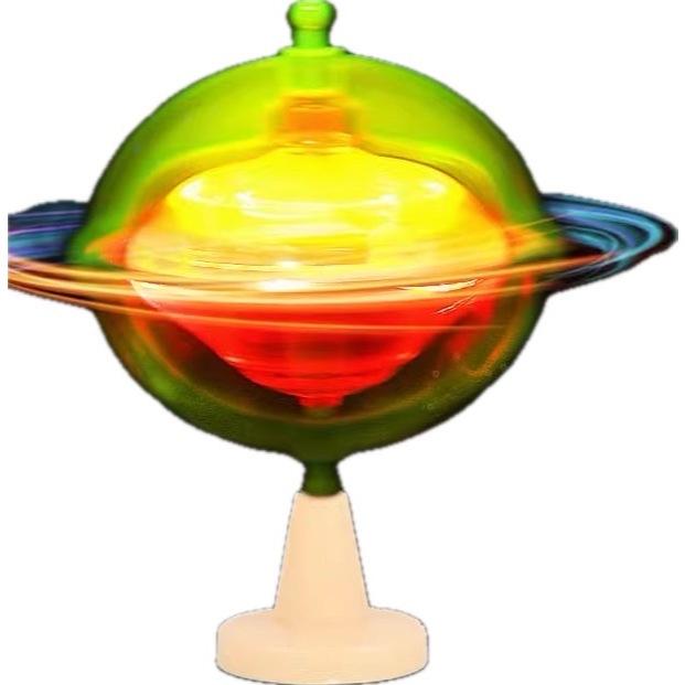 ☆玩具先生☆地球儀拉線發光陀螺-細節圖6