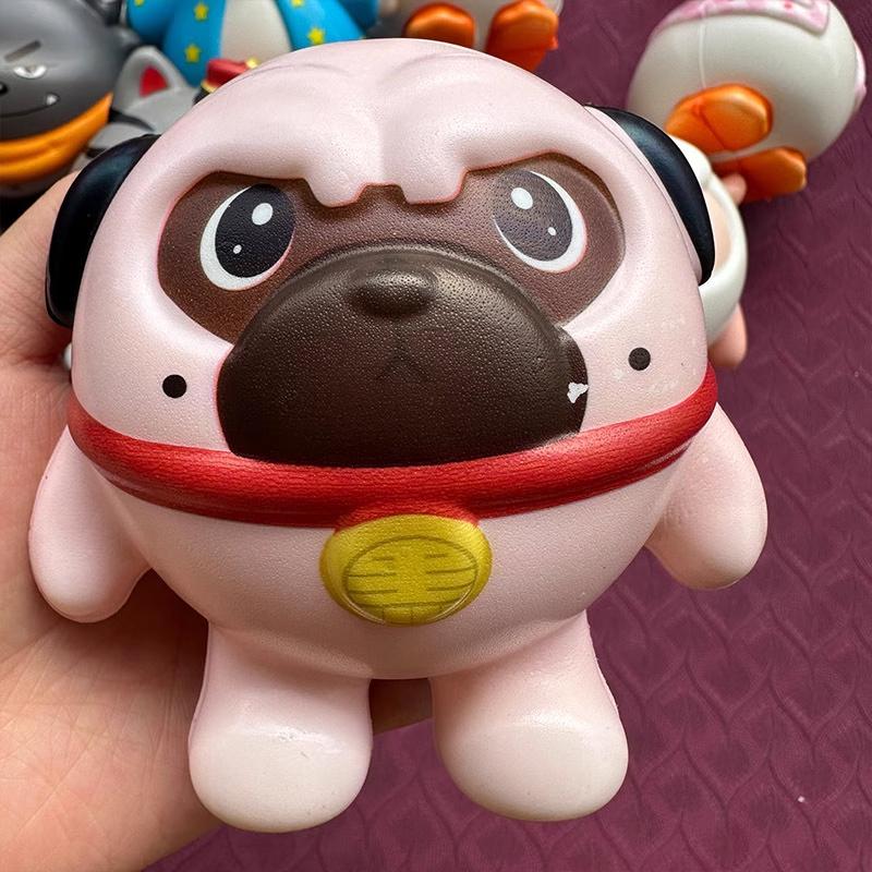 ☆玩具先生☆ 圓仔 蛋仔派對慢回彈公仔 蛋仔 灰太狼   喜羊羊  吾皇貓 舒壓捏捏樂(10cmX 10cm)-細節圖3