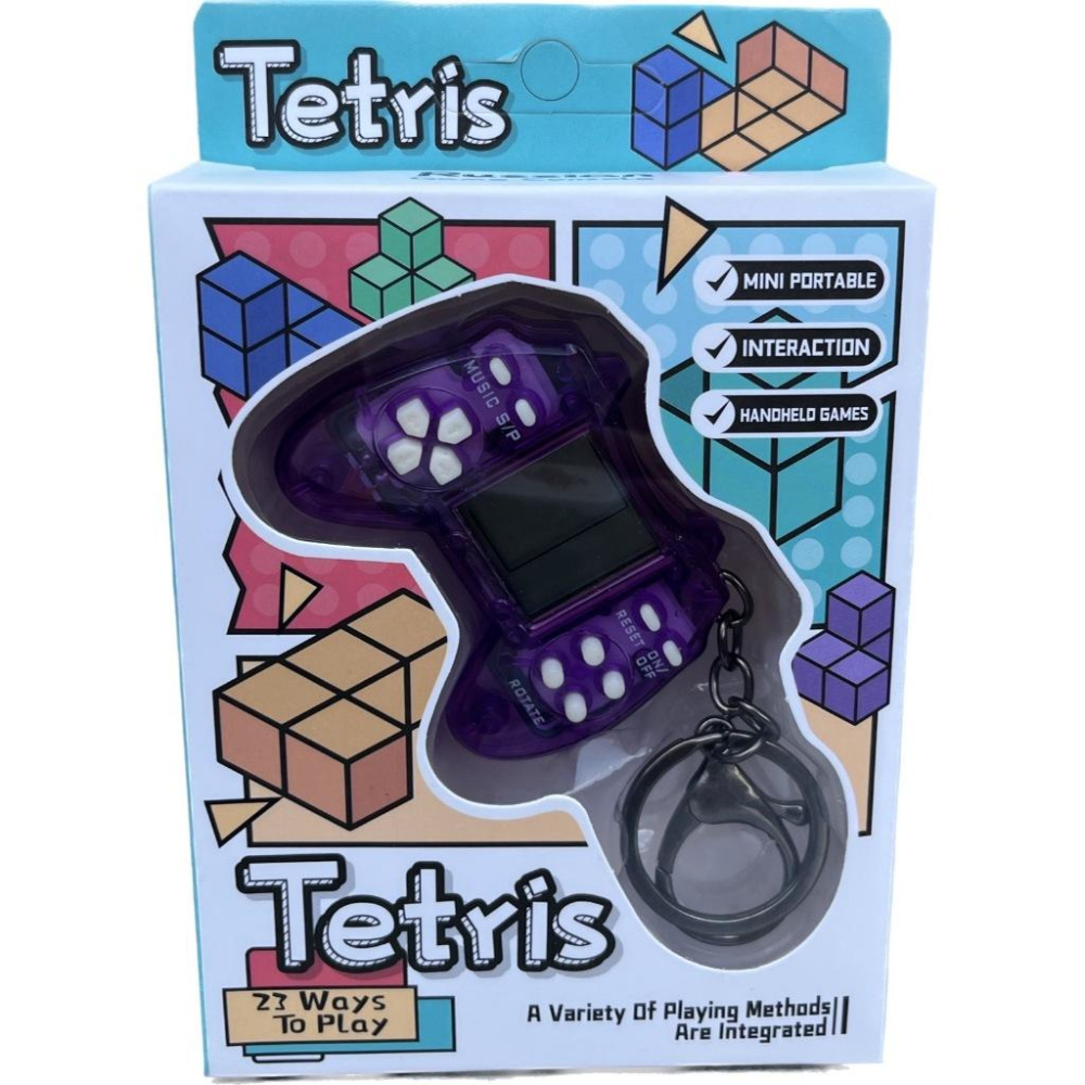 ☆玩具先生☆隨身錀匙圈俄羅斯方塊遊戲機-細節圖2