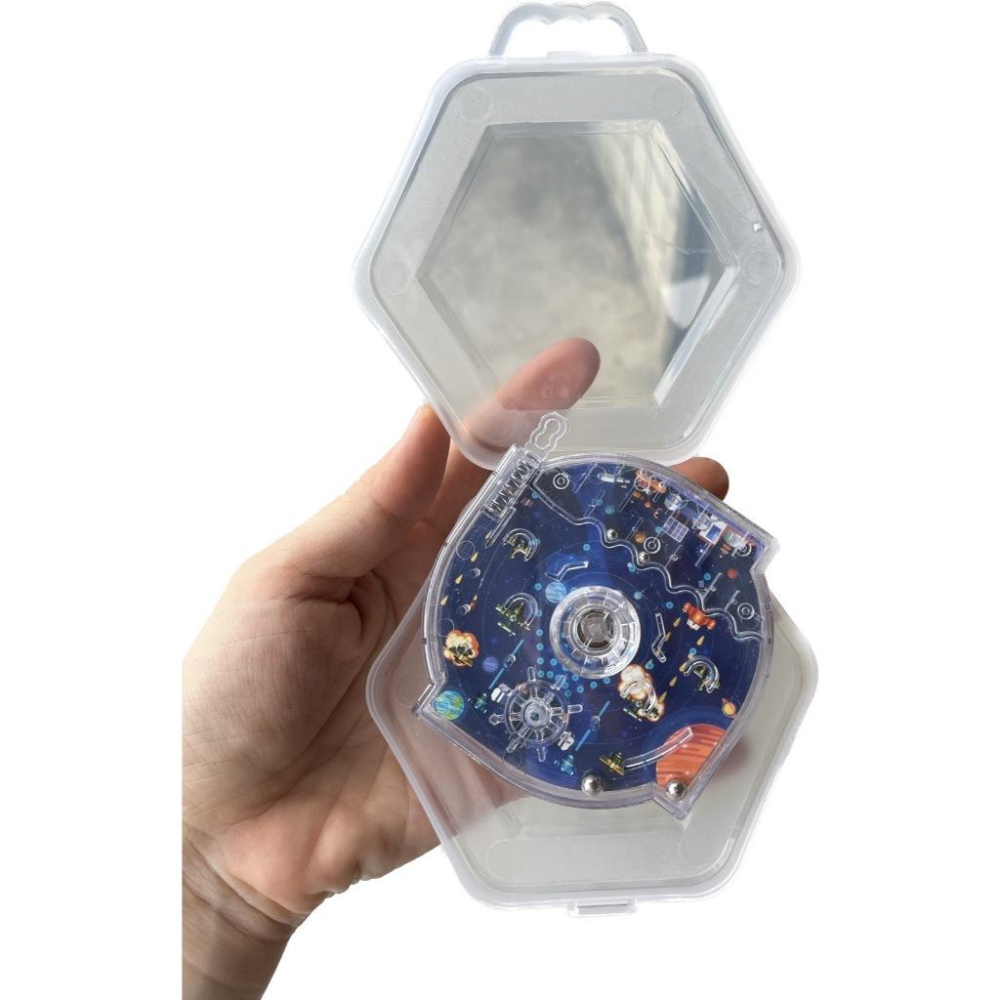 ☆玩具先生☆3合桌遊~彈珠台/走迷宮/指尖陀螺(附收納盒)-細節圖6