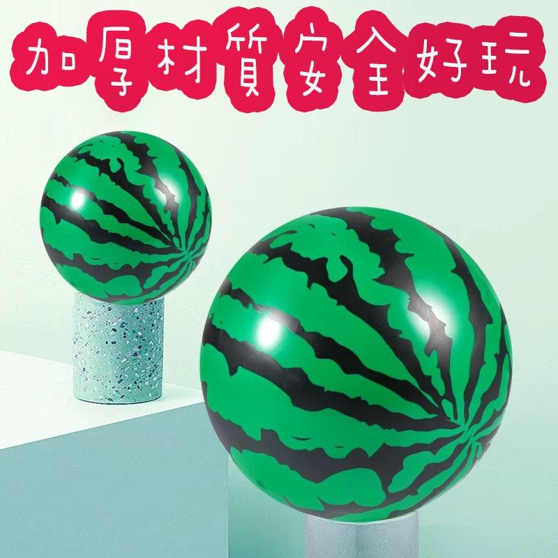 ☆玩具先生☆建大 加厚版-西瓜球 (直徑17cm) 充氣球 橡膠球 充氣皮球 充氣球組 娃娃機舖底用 沙灘球 彩色塑膠球-細節圖4
