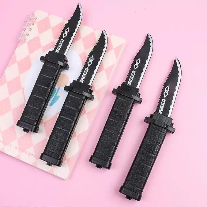 ☆玩具先生☆安全伸縮刀 藍波刀 彈簧刀 玩具刀 整人魔術 道具 彈簧刀 整人刀 懷舊童玩 迎新 抖音 表演 嚇人 手銬-細節圖3