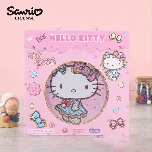 ☆玩具先生☆㊣三麗鷗DIY酷洛米.Holle kitty鑽石貼(附相框)-細節圖2