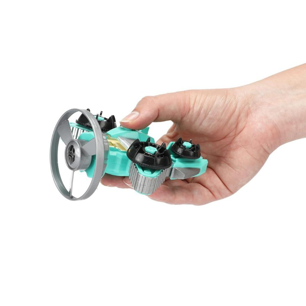 ☆玩具先生☆3合1機器人發光陀螺+空中飛碟+坦克車-細節圖3