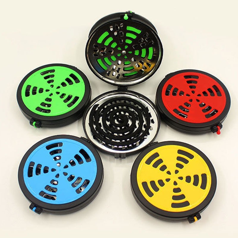 本原批發 攜帶式蚊香盒🔥腰掛蚊香盒 蚊香器 蚊香盤 蚊香架 熏香盤 檀香架 防叮咬 蚊香掛架 蚊香盒 OLD257-細節圖2