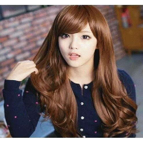 本原批發 高溫絲整頂假髮🔥送髮網🔥斜劉海 假髮 長假髮 妹妹頭 長捲假髮 波浪假髮 氣質假髮 全頂假髮 P99-細節圖4