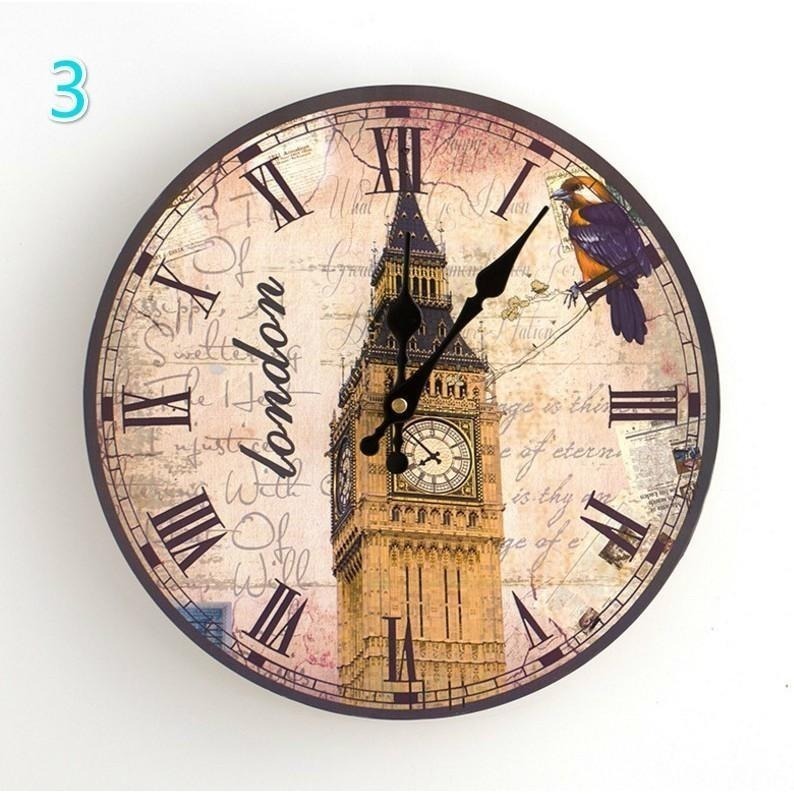 壁鐘⏰歐式復古靜音壁鐘30cm 歐式掛鐘客廳鐘錶 SG317 靜音木質掛鐘錶 時尚現代石英壁鐘 復古鐘 掛鐘 時鐘BA-細節圖5