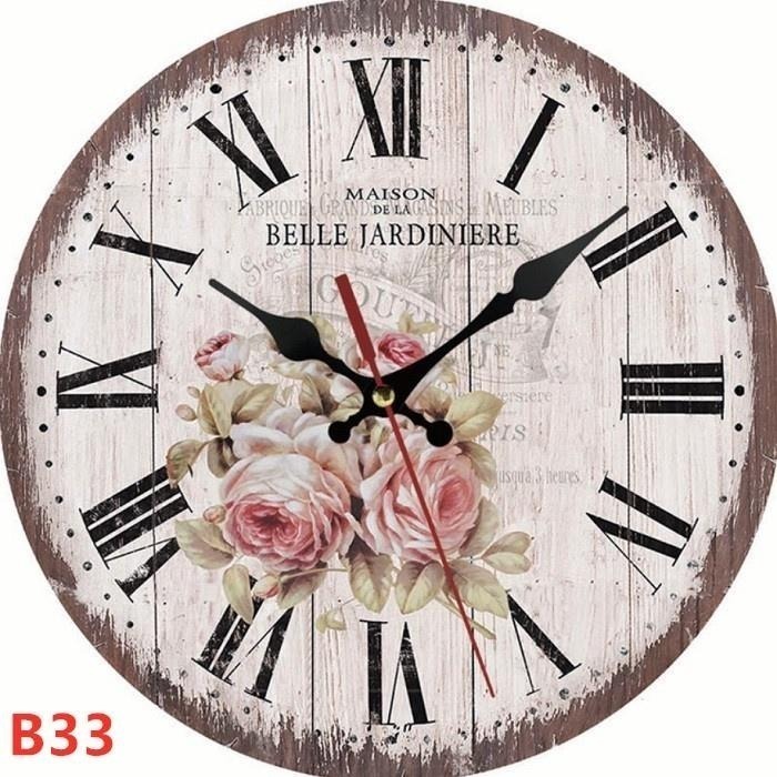 壁鐘⏰歐式復古靜音壁鐘30cm 歐式掛鐘客廳鐘錶 SG317 靜音木質掛鐘錶 時尚現代石英壁鐘 復古鐘 掛鐘 時鐘BA-細節圖8