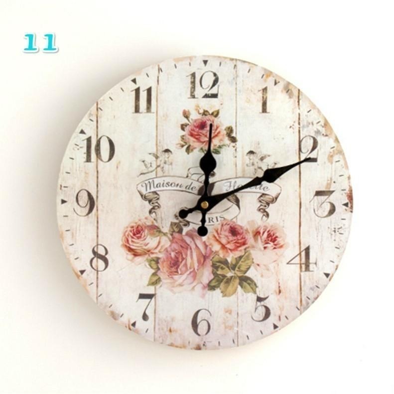 壁鐘⏰歐式復古靜音壁鐘30cm 歐式掛鐘客廳鐘錶 SG317 靜音木質掛鐘錶 時尚現代石英壁鐘 復古鐘 掛鐘 時鐘BA-細節圖3