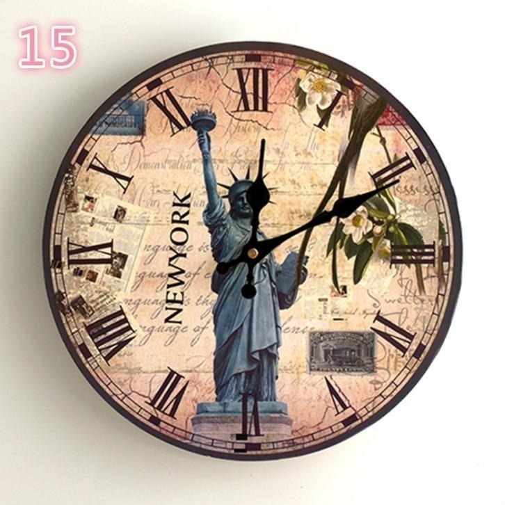 壁鐘⏰歐式復古靜音壁鐘30cm 歐式掛鐘客廳鐘錶 SG317 靜音木質掛鐘錶 時尚現代石英壁鐘 復古鐘 掛鐘 時鐘BA-細節圖6