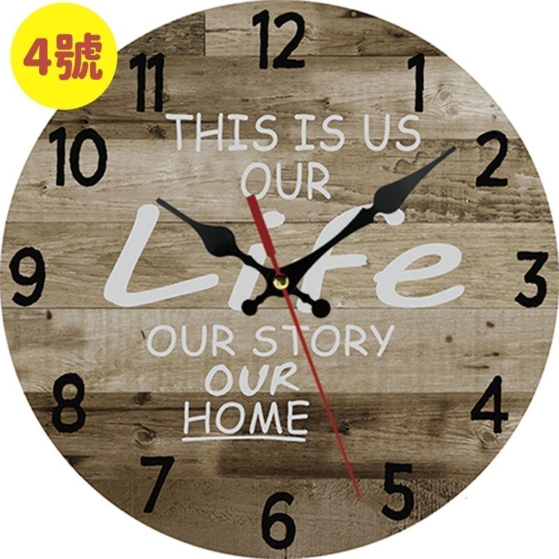 壁鐘⏰歐式復古靜音壁鐘30cm 歐式掛鐘客廳鐘錶 SG317 靜音木質掛鐘錶 時尚現代石英壁鐘 復古鐘 掛鐘 時鐘BA-規格圖8