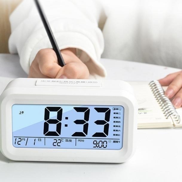 本原批發 USB充電 智慧工作型鬧鐘🐸時鐘 貪睡鬧鐘 床頭鬧鐘 靜音鬧鐘 靜音時鐘 懶人鐘 貪睡 充電鬧鐘 SG358-細節圖8