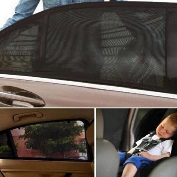 汽車車窗罩 2入👍防蚊罩 防蚊網 遮陽 防曬 汽車蚊帳 車窗紗網 車簾 車窗蚊帳 防蚊 車窗防蚊網 遮陽網 汽車蚊帳-細節圖2