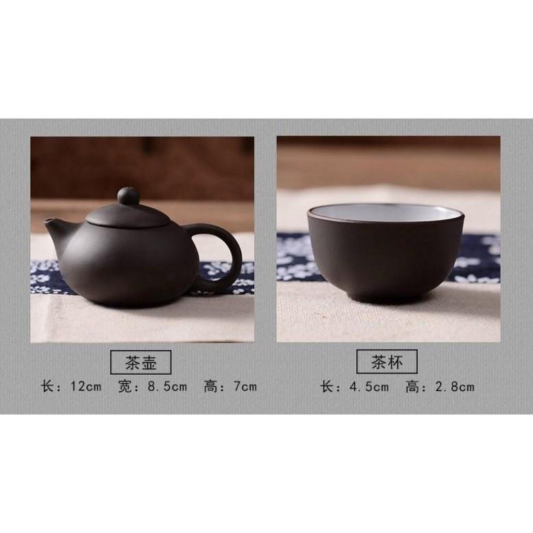 宜興紫砂茶具套裝 1壺4杯👍陶瓷茶具 功夫茶具 茶具 杯具 泡茶壺 泡茶組 茶壺 茶杯 杯子 OLD351 陶瓷杯-細節圖7
