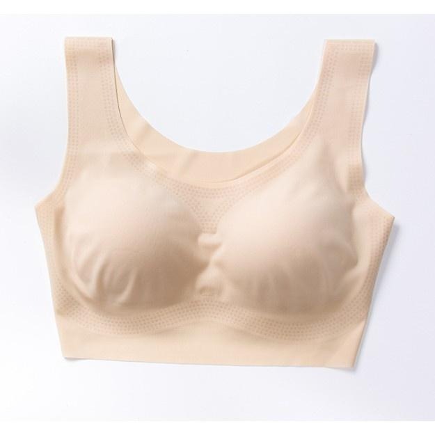 本原批發 透氣冰絲涼感內衣👍️無痕 無鋼圈內衣 運動內衣 睡眠胸罩 bratop 涼感 透氣內衣 帶胸墊 CH106-細節圖9