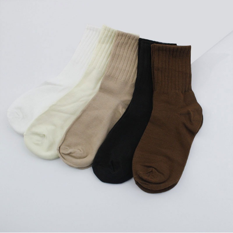 抽條堆堆襪 🔥 復古襪 襪子 素色襪 中筒襪 純棉襪 堆堆襪 襪子 長襪 中筒襪子 條紋襪 條紋長襪 素色長襪B-細節圖2