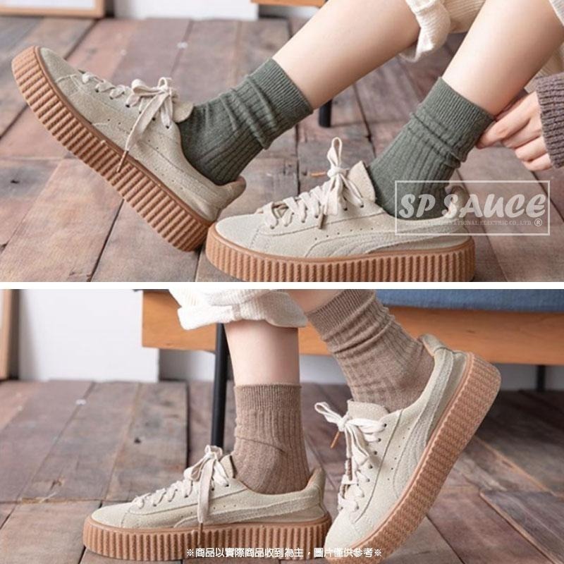 抽條堆堆襪 🔥 復古襪 襪子 素色襪 中筒襪 純棉襪 堆堆襪 襪子 長襪 中筒襪子 條紋襪 條紋長襪 素色長襪B-細節圖9