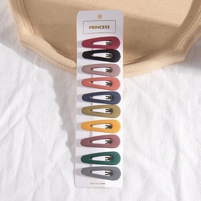 本原批發 BB夾 10入裝🔥髮夾🔥韓式髮飾 髮飾 瀏海夾 水滴夾 彩色髮夾 小髮夾 糖果髮夾 夾子OLD230-細節圖6