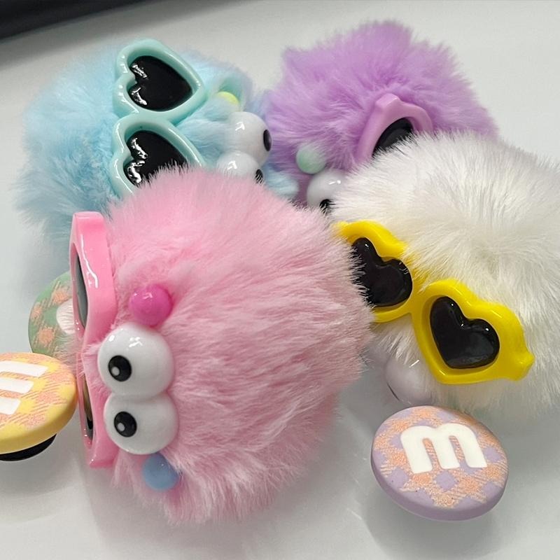 洞洞鞋扣🐶洞洞鞋配飾 DIY鞋釦 毛絨鞋扣 洞洞鞋釦花 彩色毛球 花扣 涼鞋鞋釦 洞洞鞋配件 洞洞鞋 卡通花扣 立體鞋扣-細節圖6