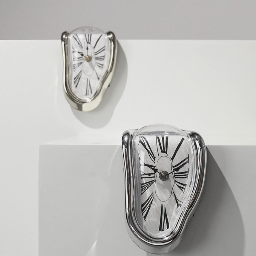 扭曲時鐘👍拐角掛鐘 融化掛鐘 軟鐘 交換禮物 扭曲時鐘 達利融化時鐘 掛鐘 鍾 直角掛鐘 創意時鐘 數字鐘 桌角扭曲時鐘-細節圖4