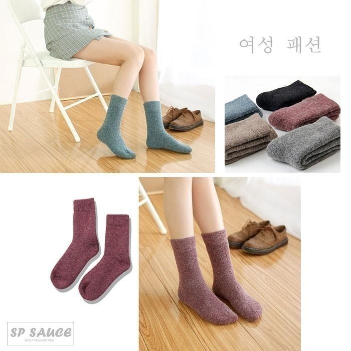 34%羊毛襪子🐏羊絨襪 棉襪 女襪 毛襪 堆堆襪 珊瑚絨襪 復古毛襪 羊毛襪 厚襪子 SG897 厚底襪 加絨毛巾襪-細節圖5