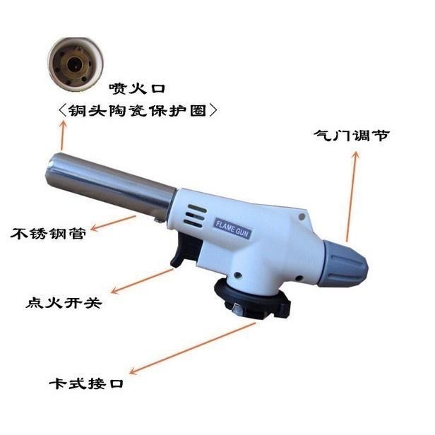 本原批發 360度安全便利點火噴槍👍戶外燒烤點火器 高溫噴火槍 可倒立卡式 烘焙工具 小焊槍 噴火槍 火槍 L920-細節圖4
