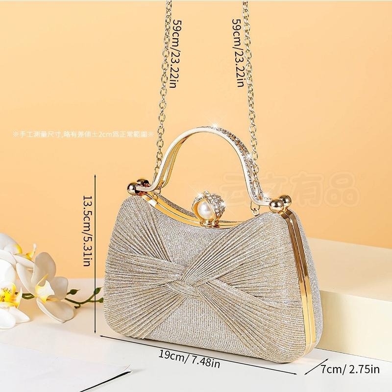 手提包✨宴會手提包 晚宴包 斜背包 水鑽包 手拿包 宴會包 鑽石手包 側背包 單肩包 鍊條包 手提女包 腋下包 鑽石包B-細節圖2