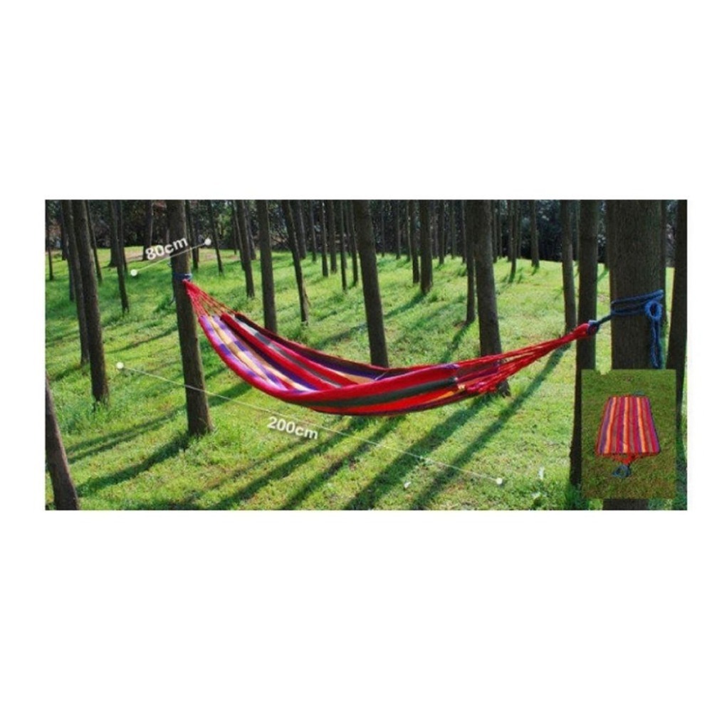 帆布吊床 雙人🔥彩虹吊床 露營吊床 雙人吊床 附收納袋 綁繩吊床 帳篷 吊掛帳篷 OLD329露營 防蚊吊床-細節圖3