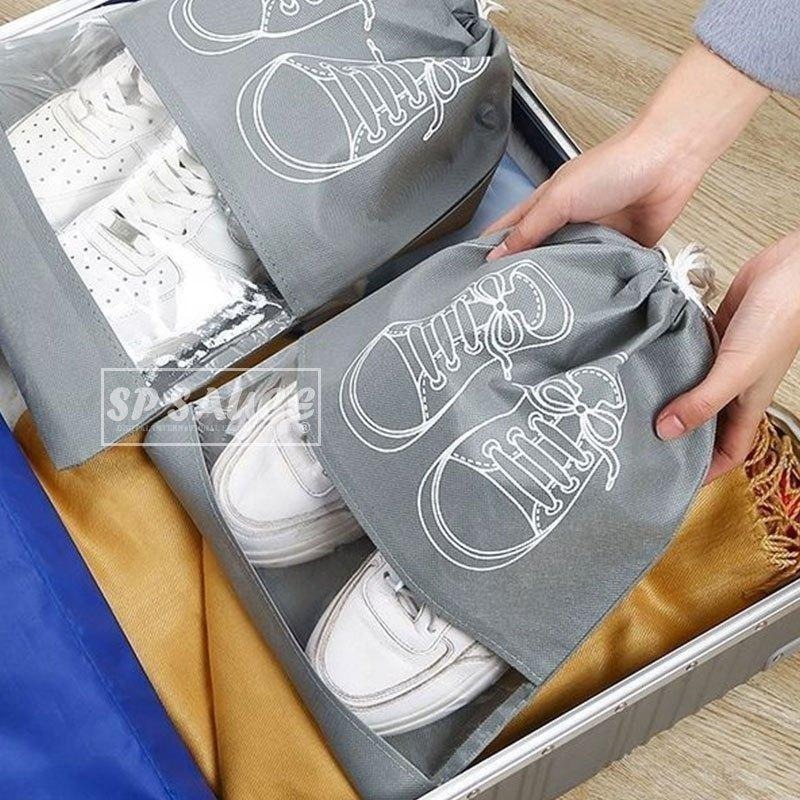鞋子收納袋🔥鞋袋 束口袋 防塵鞋袋 抽繩束口袋 SG735 抽繩鞋袋 旅行收納袋 鞋子收納包 防塵袋 抽繩袋 袋子B-細節圖3