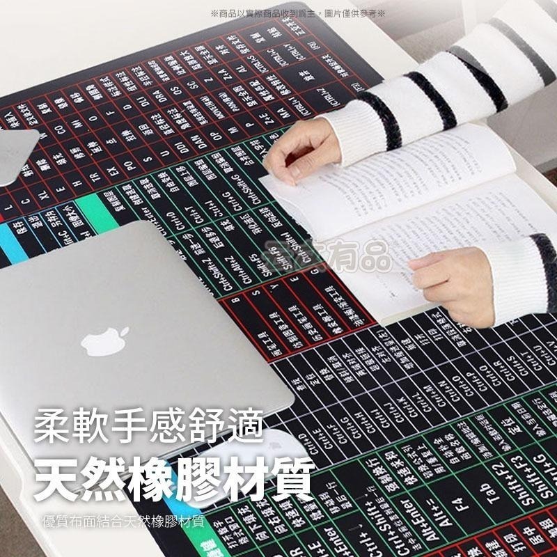 本原批發 繁中軟體快捷鍵滑鼠桌墊👍超大滑鼠墊 大滑鼠墊 滑鼠墊 桌墊 書桌墊  滑鼠桌墊 快捷鍵滑鼠墊 NT104-細節圖5