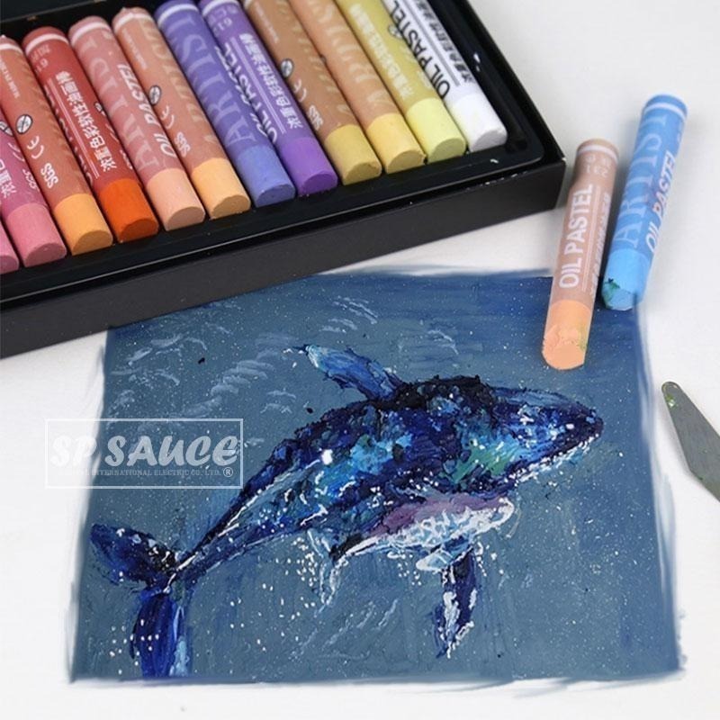 油畫棒 24+1色🌈油畫 重彩油畫筆 油畫筆 畫筆 油畫 油彩筆 奶油蠟筆 馬卡龍油畫棒 軟性畫筆 超軟油畫筆 本原-細節圖5