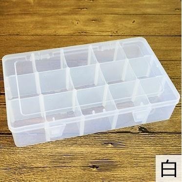 本原批發 大號15格透明膠帶盒👍️分類 工具盒 置物 透明 收納盒 桌上收納 首飾收納 防塵盒 手帳 收納 S039-細節圖4