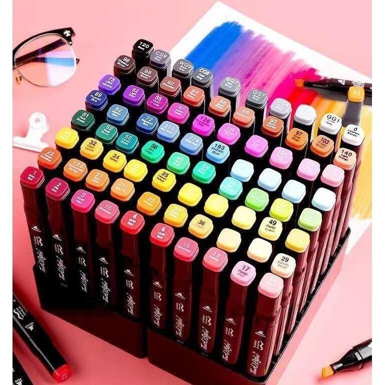 本原批發 馬克筆80色⚡彩色筆 油性筆 塗鴉筆 雙頭油性筆 麥克筆 油性雙頭麥克筆 24色 48色 雙頭繪筆 SG848-細節圖5