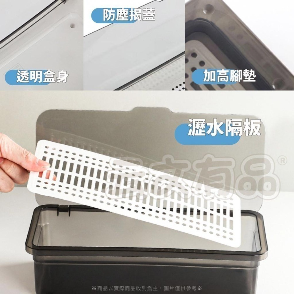 本原批發 帶蓋透明收納盒👍透明收納盒 刷具收納盒 美妝收納盒 收納盒 帶蓋收納盒 化妝品收納盒 收納 CH327-細節圖4