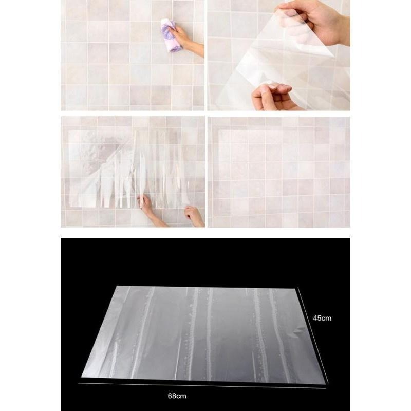 本原批發 防油貼👍️ 透明防油壁貼 防油 隔油牆貼 瓷磚防油 耐高溫 防水 防油煙牆貼壁貼 壁貼 防油汙 SG673-細節圖7