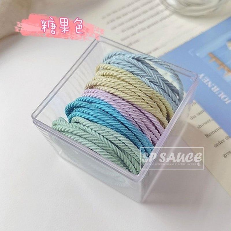 50根髮圈👍️彈力髮圈 黑色髮圈 橡皮筋髮圈 髮繩 韓國女生綁馬尾 馬卡龍髮圈 韓風髮圈 KG374 螺紋髮圈-細節圖9