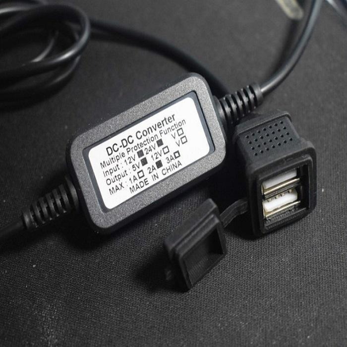 本原批發 SK機車車充🔥雙USB機車車充 USB車充 雙口USB 快充 防水車充 摩托車車充 重機車充 OLD290-細節圖4