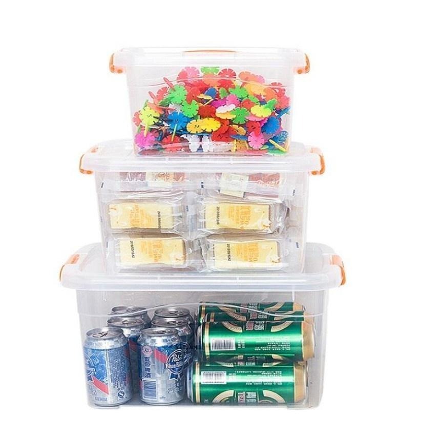 本原批發 透明手提收納箱👍帶蓋整理箱 積木收納 玩具收納 雜物收納盒 透明收納箱 手提收納箱 置物箱 整理 CH29-細節圖2