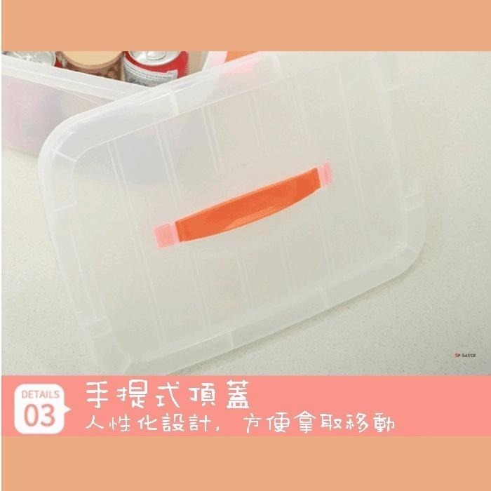 本原批發 透明手提收納箱👍帶蓋整理箱 積木收納 玩具收納 雜物收納盒 透明收納箱 手提收納箱 置物箱 整理 CH29-細節圖5