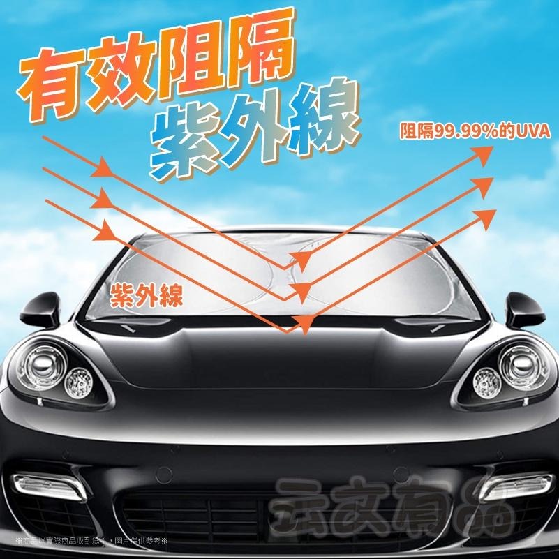 前擋雙圈遮陽簾👍️汽車遮陽簾 車子遮光布 遮光簾 汽車遮陽擋 遮陽傘 車窗遮陽簾 KS108 汽車遮陽前擋 車用遮陽板-細節圖3