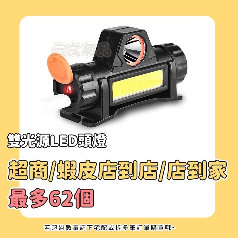 本原批發 雙光源LED頭燈⭐1200mah 遠近頭燈 強光頭燈 USB充電頭燈 聚焦露營燈 LED頭燈  SG757-細節圖3