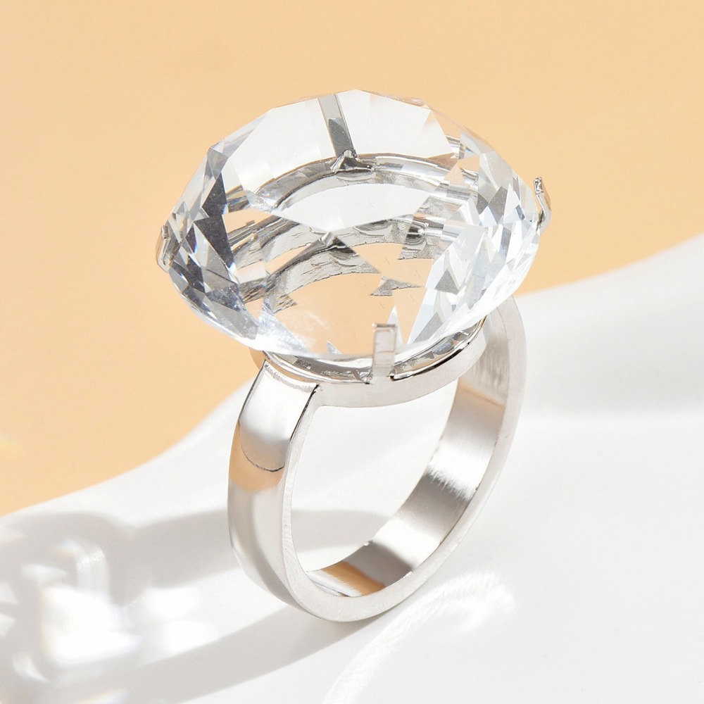 本原批發 1000克拉 大鑽石戒指禮盒💎8CM 4CM💎浪漫 大鑽戒 求婚 求婚道具 拍照道具 道具 OLD186-細節圖5