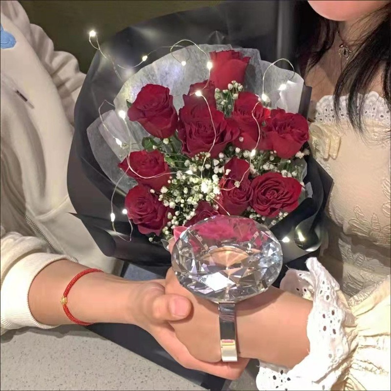 本原批發 1000克拉 大鑽石戒指禮盒💎8CM 4CM💎浪漫 大鑽戒 求婚 求婚道具 拍照道具 道具 OLD186-細節圖4